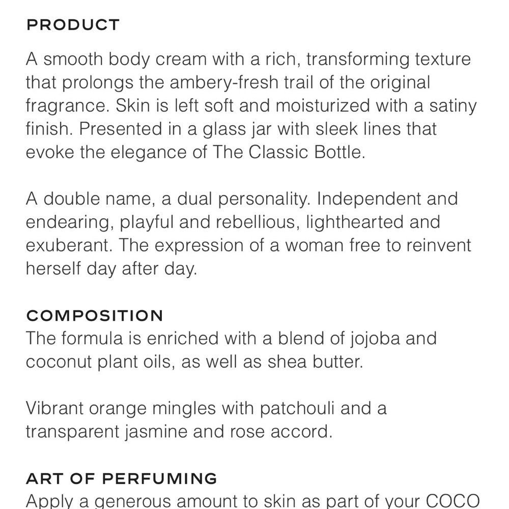 COCO MADEMOISELLE
Silky Body Cream - Picture 5 of 5